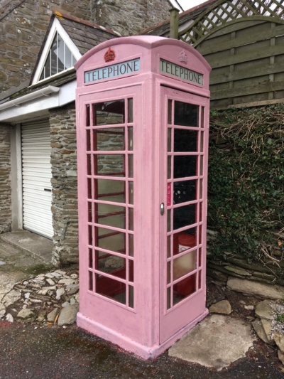 Phone Box Mid Way During Renovation
